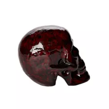 8 Inch Red and Black Skull - Decorations at Spirit Halloween