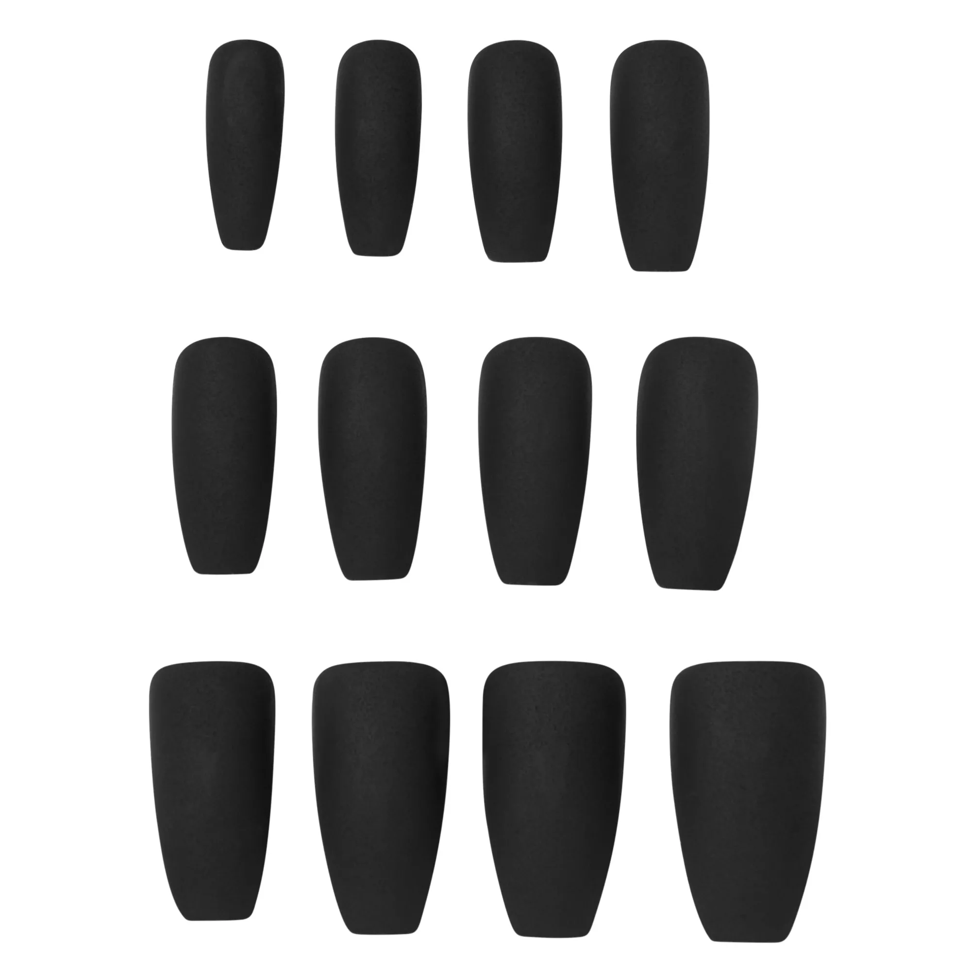 Matte Black Coffin Press On Nails at Spirit Halloween