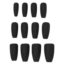 Matte Black Coffin Press On Nails at Spirit Halloween
