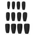 Matte Black Coffin Press On Nails at Spirit Halloween