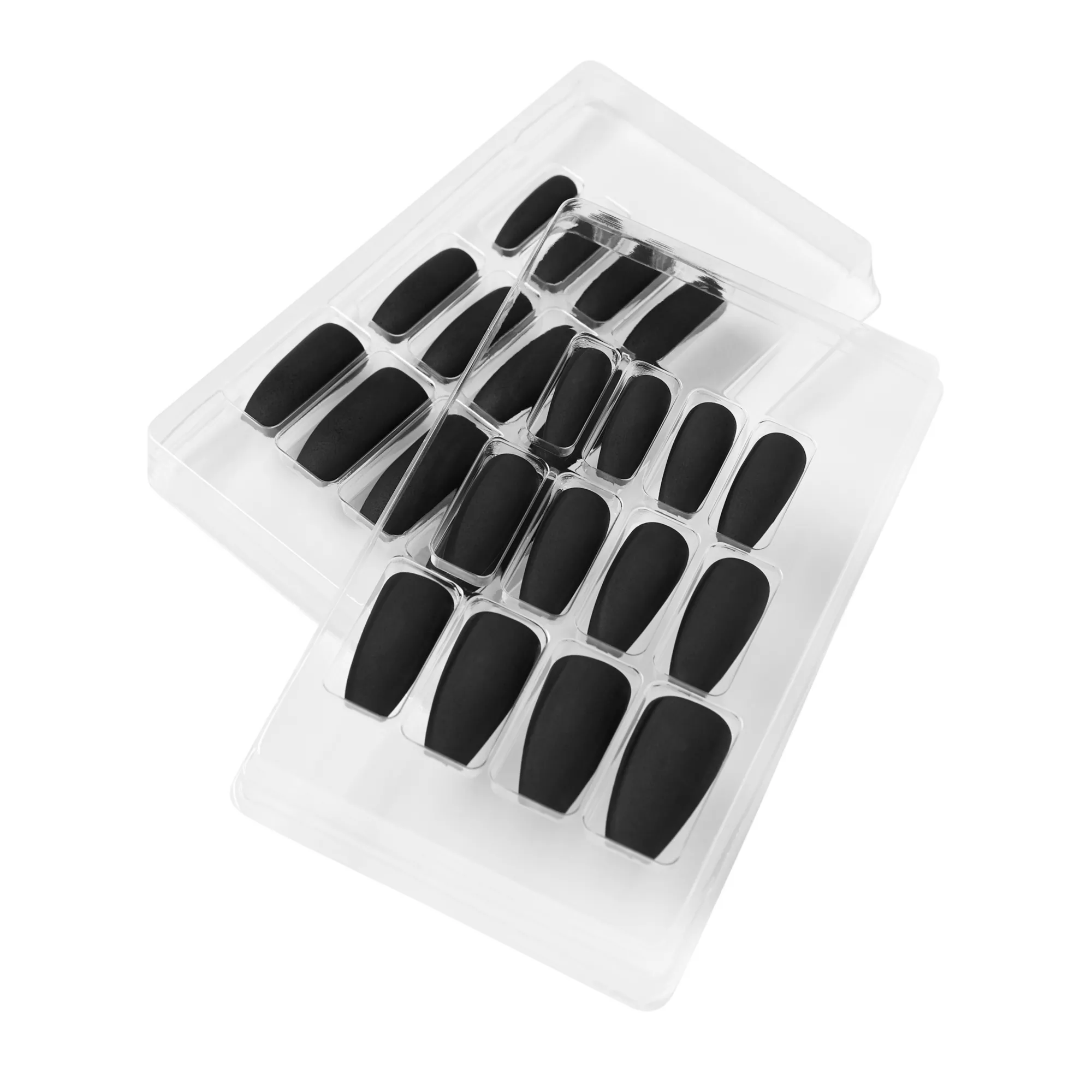 Matte Black Coffin Press On Nails at Spirit Halloween