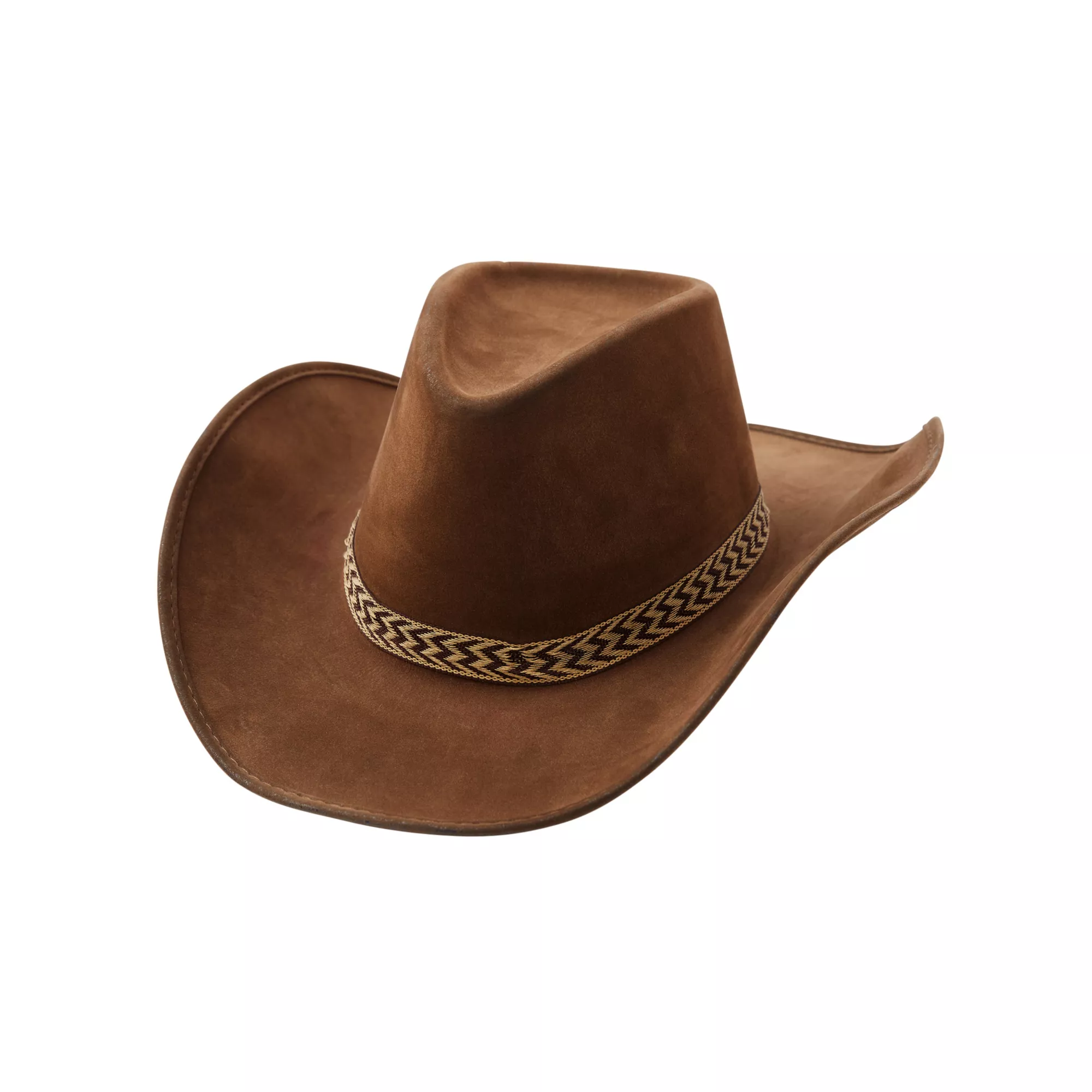 Brown Cowboy Hat Deluxe at Spencer's