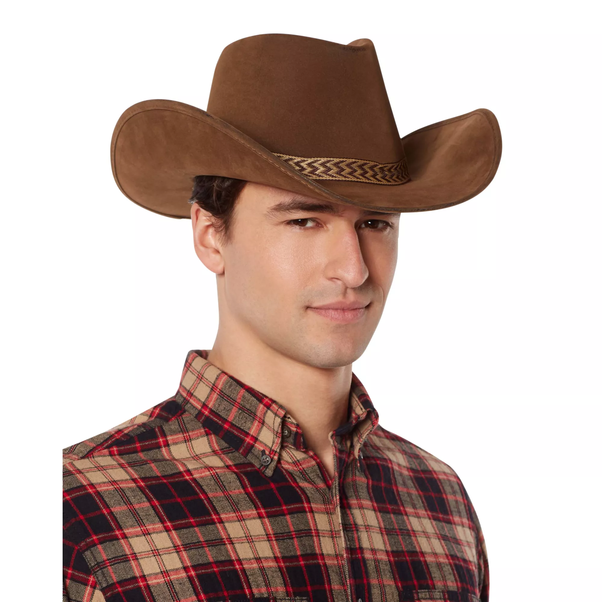 Brown Cowboy Hat Deluxe at Spencer's