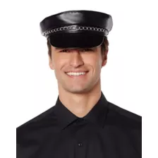 Faux Leather Cabby Hat at Spirit Halloween