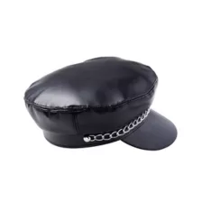 Faux Leather Cabby Hat at Spirit Halloween