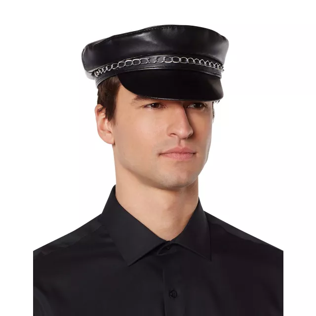Faux Leather Cabby Hat at Spirit Halloween