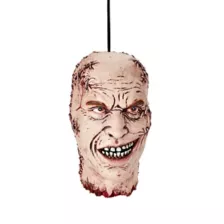 Stitched Faces Hanging Head at Spirit Halloween