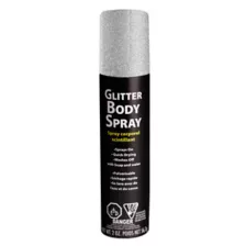 Silver Glitter Body Spray at Spirit Halloween