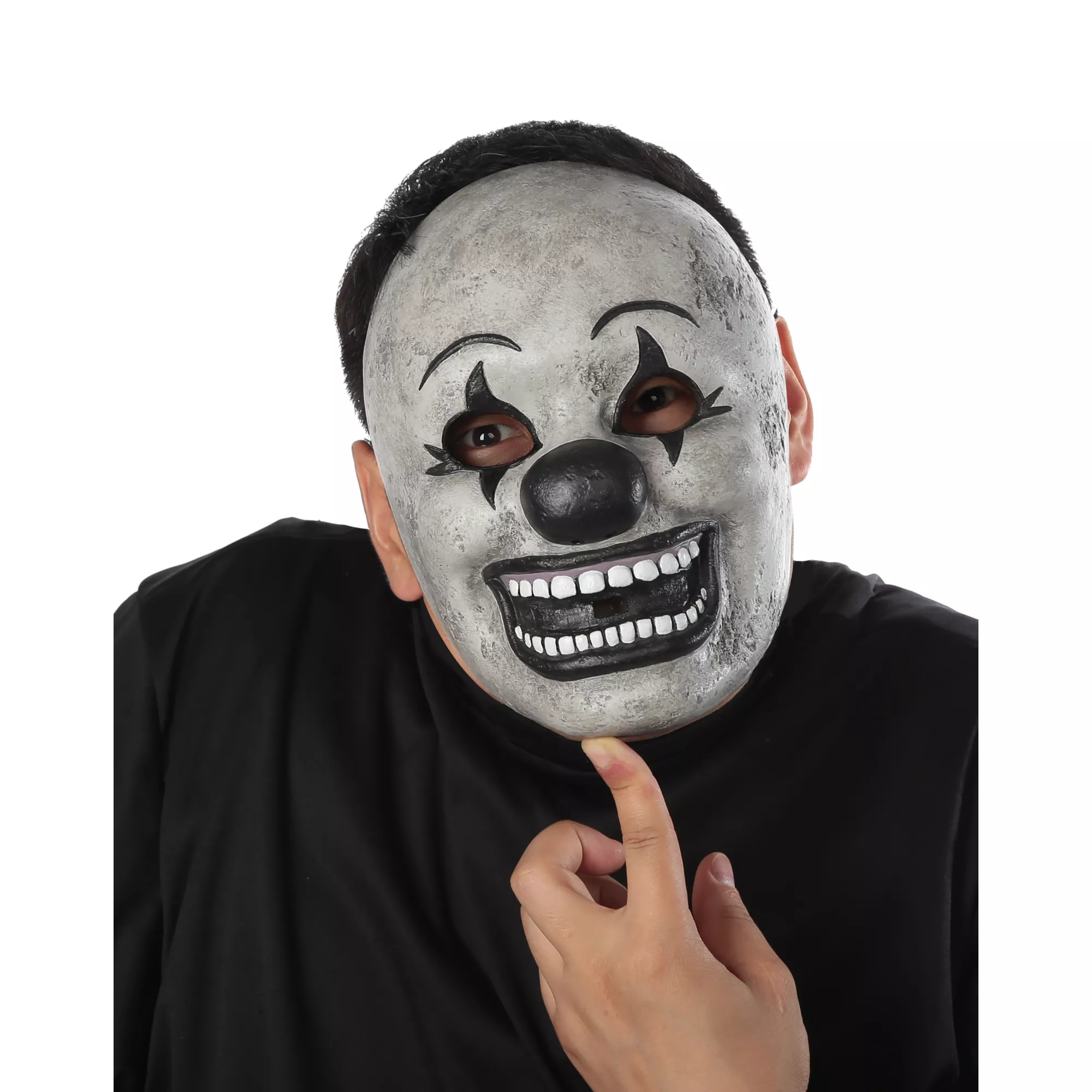 Foam Dark Clown Half Mask at Spencer's