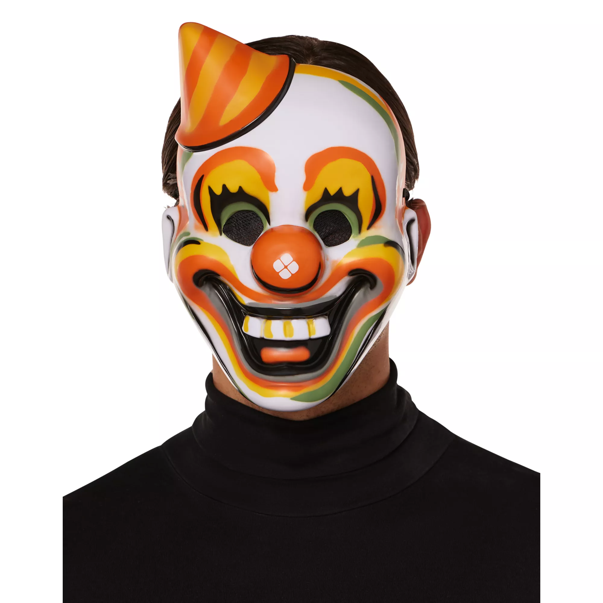 Vintage Clown Half Mask at Spencer's