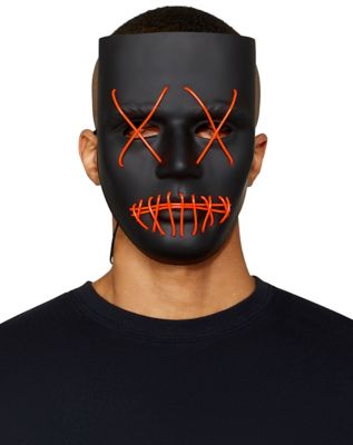 Halloween Zombi Face Lighting Eyes Face Masks - Multicolor