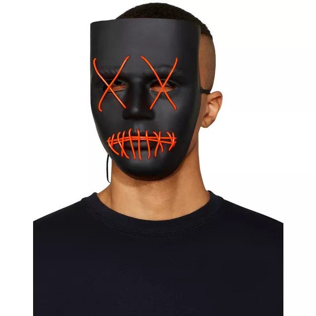 Light-Up EL Wire X Eyes Mask at Spirit Halloween
