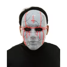 Light-Up EL Wire Evil Priest Half Mask at Spirit Halloween