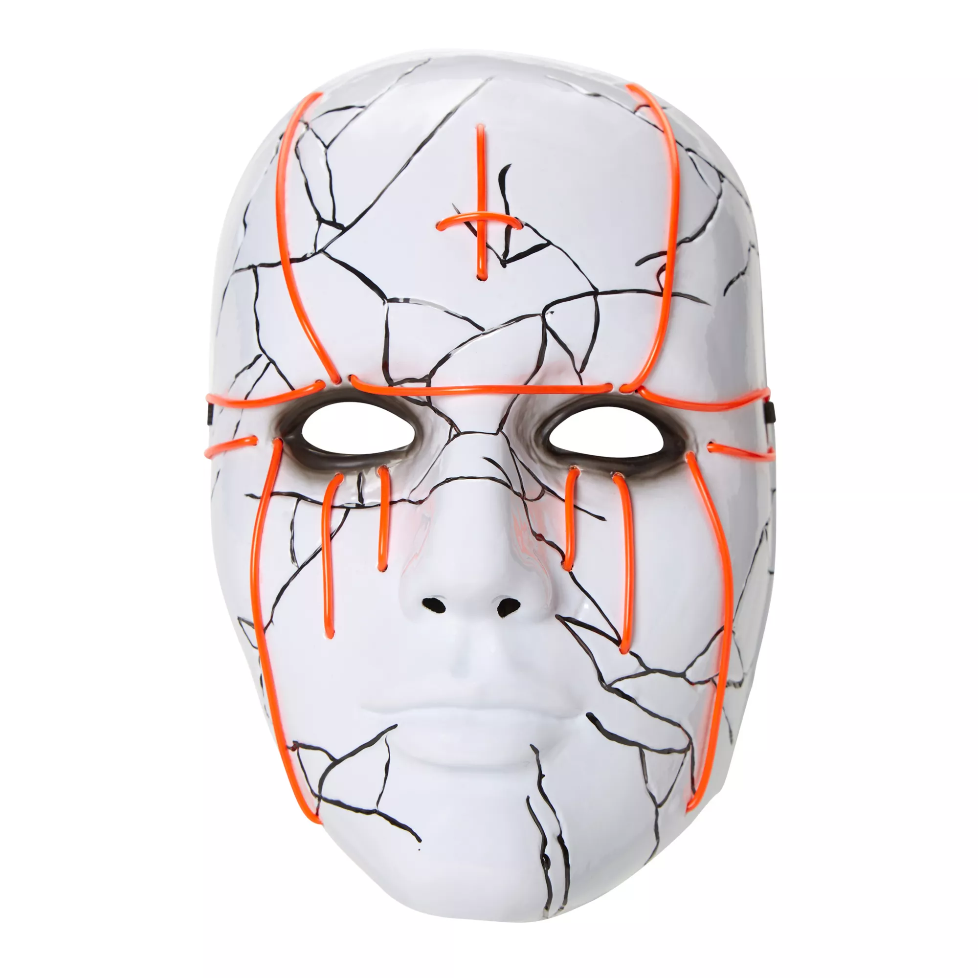 Light-Up EL Wire Evil Priest Half Mask at Spirit Halloween