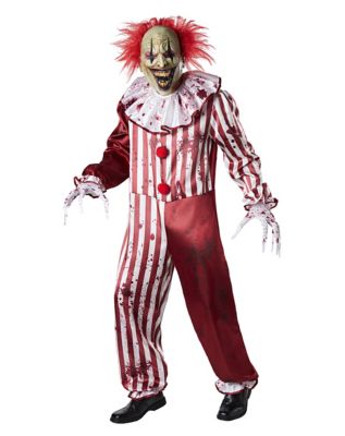 Adult Creepy Clown Costume - Spirithalloween.com