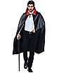Halloween Vampire Cape Adulte Noir Rouge Dracula Costume Déguisement Cape