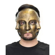 Goldtone Threefold Half Mask at Spencer's