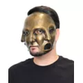 Goldtone Threefold Half Mask at Spencer's