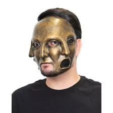 Goldtone Threefold Half Mask at Spencer's