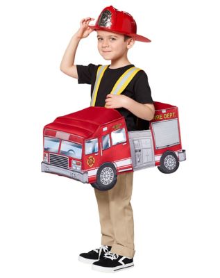 Toddler Light Up Firetruck Piggyback Costume Spirithalloween Com