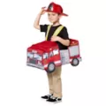 Toddler Light-Up Firetruck Ride-Along Costume at Spirit Halloween