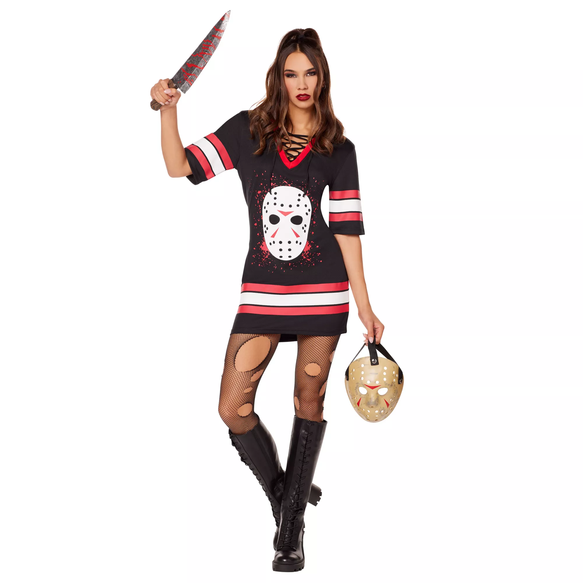 Adult Jason Voorhees Hockey Dress – Friday the 13th at Spirit Halloween