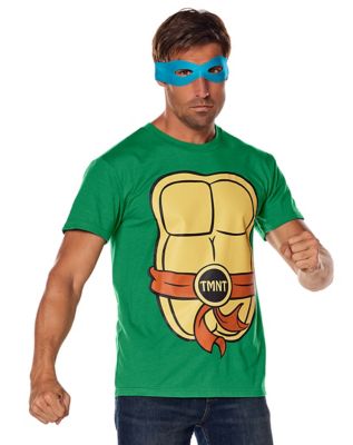 Teenage Mutant Ninja Turtles TMNT Mens Turtle Power Costume T-Shirt, Green