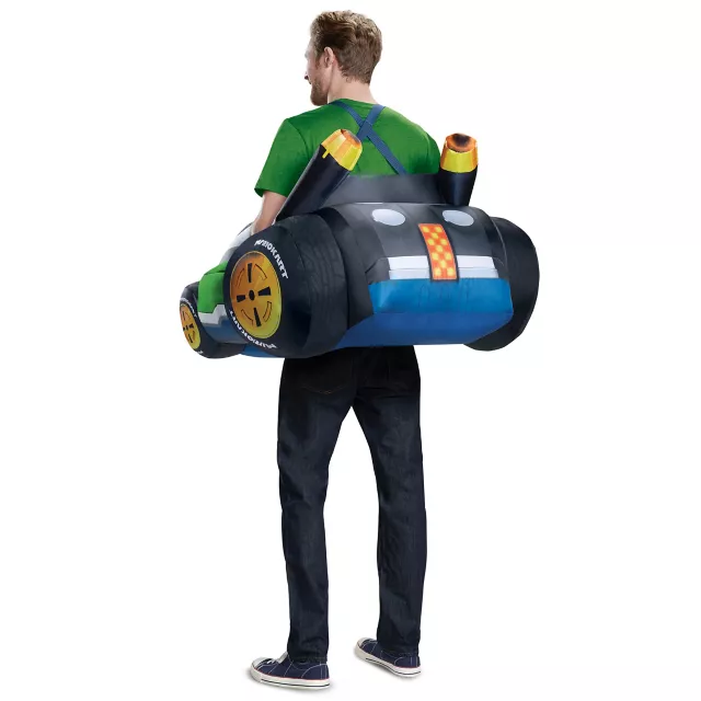 Adult Luigi Kart Inflatable Costume - Mario Kart at Spirit Halloween