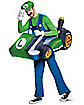 Adult Luigi Kart Inflatable Costume - Mario Kart