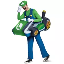 Adult Luigi Kart Inflatable Costume - Mario Kart at Spirit Halloween