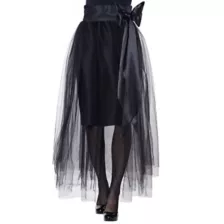Black Tulle Skirt with Sash at Spirit Halloween