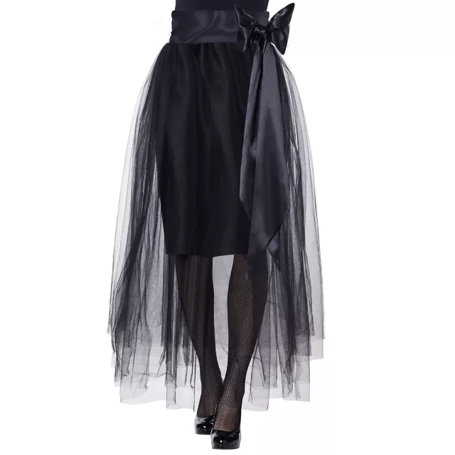 Black Tulle Skirt with Sash Spirithalloween