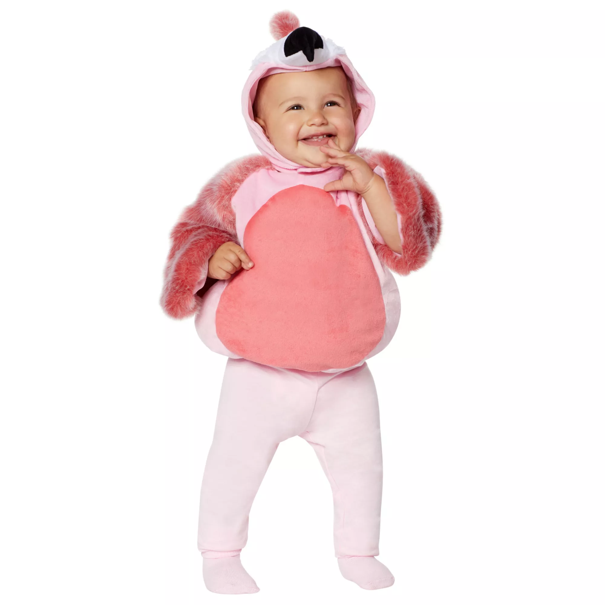 Baby Faux Fur Flamingo Costume at Spirit Halloween