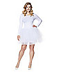 White Plus Size Tutu Starter Dress