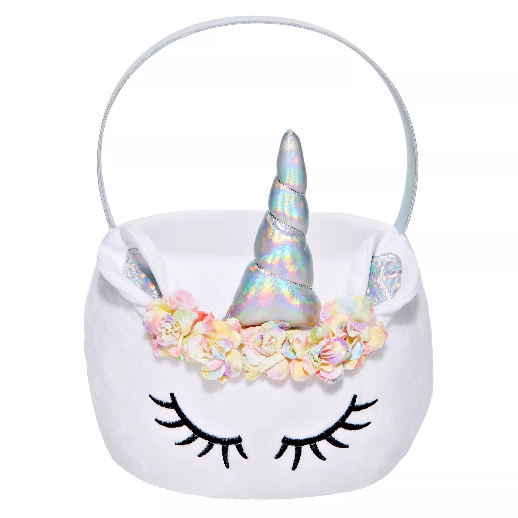 Plush Unicorn Treat Bucket at Spencer's