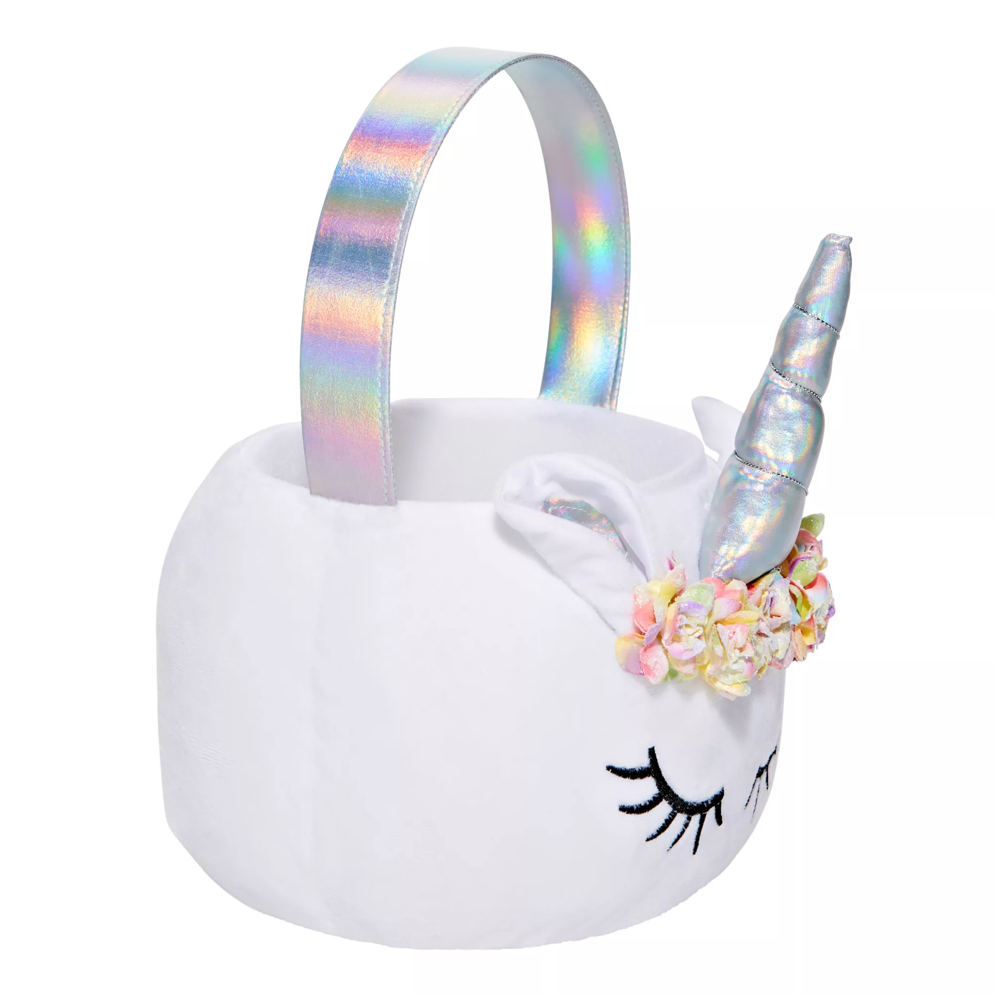 Plush Unicorn Treat Bucket at Spencer's