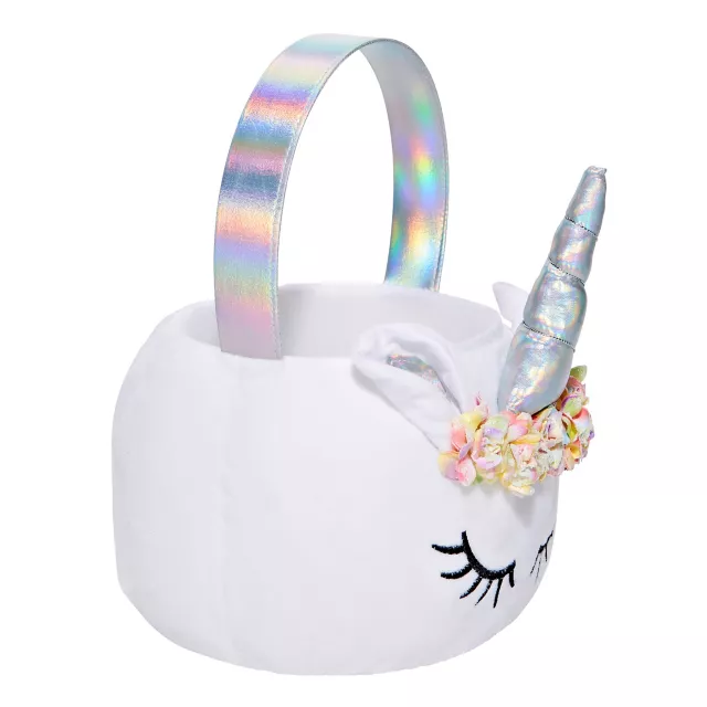 Plush Unicorn Treat Bucket at Spencer's