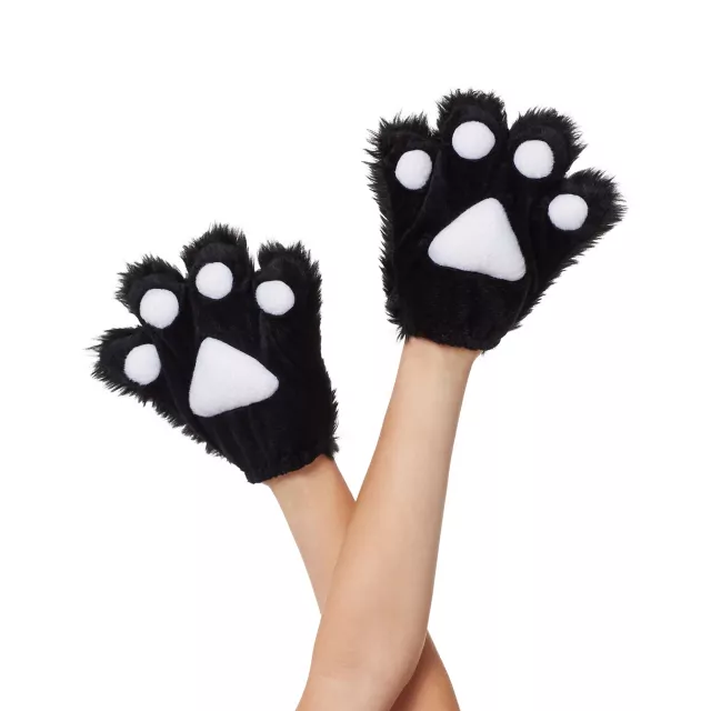 Kids Fuzzy Black Paws at Spirit Halloween