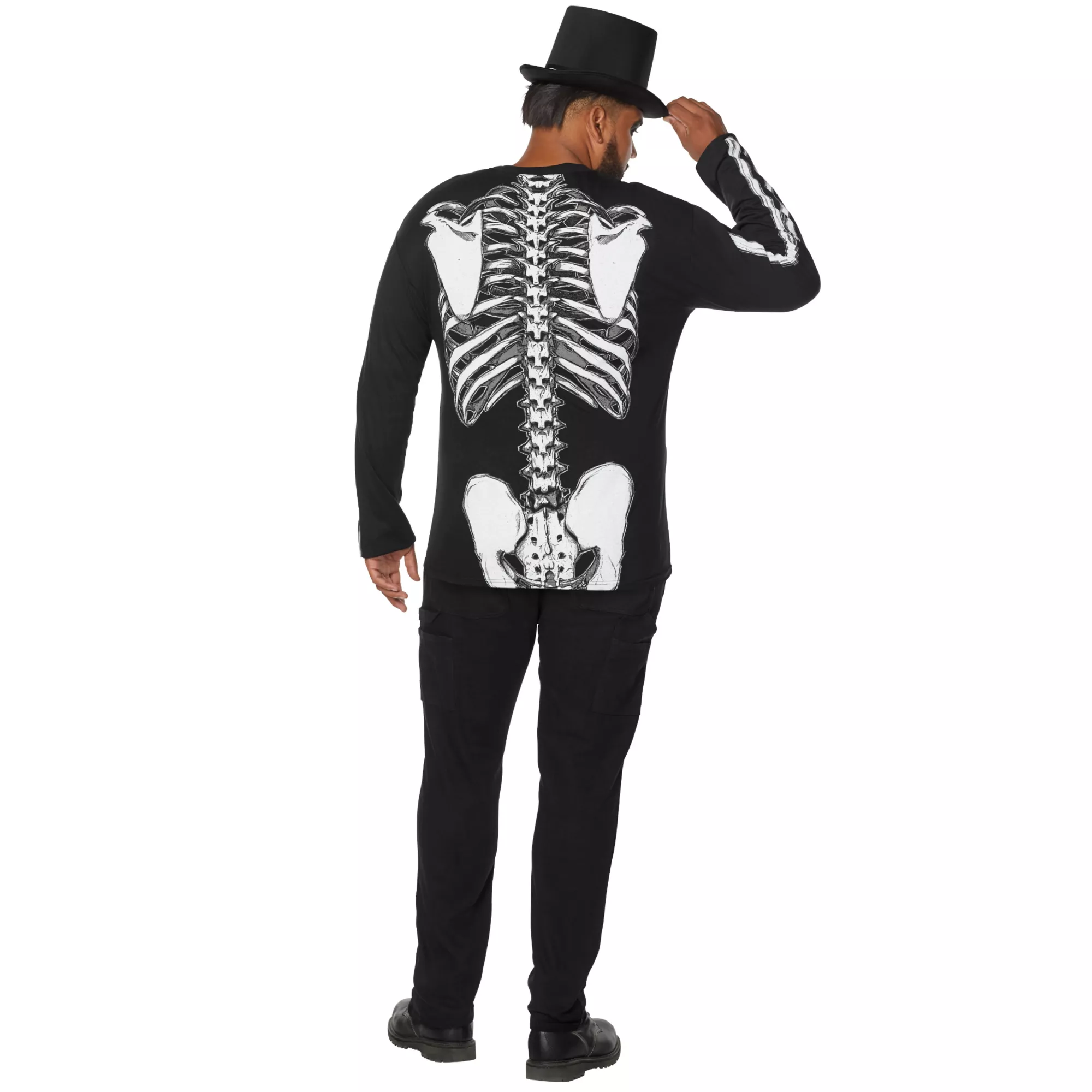 Long Sleeve Skeleton T Shirt at Spirit Halloween
