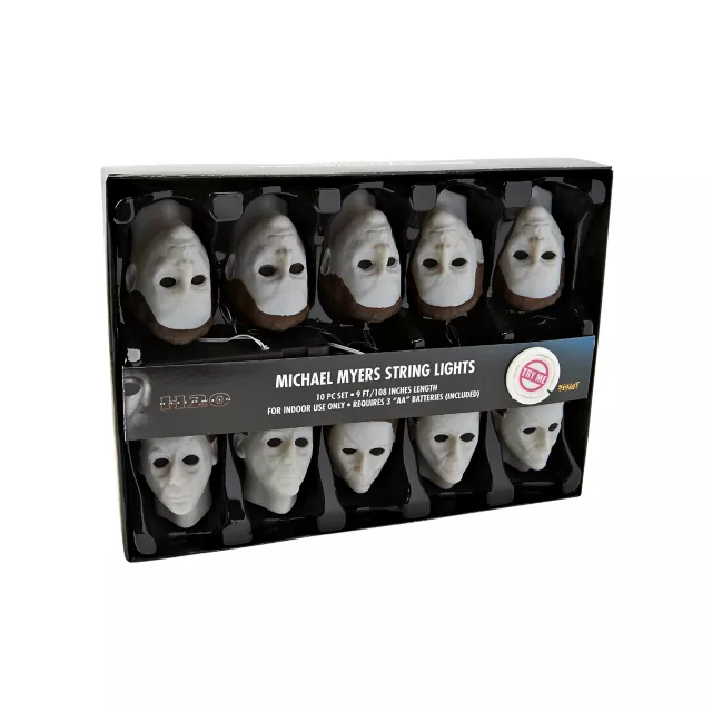 NEW 2022 HALLOWEENMICHAEL MYERS fashion Plays Theme Song STRING LIGHTS SET OF 8 LIGHTS