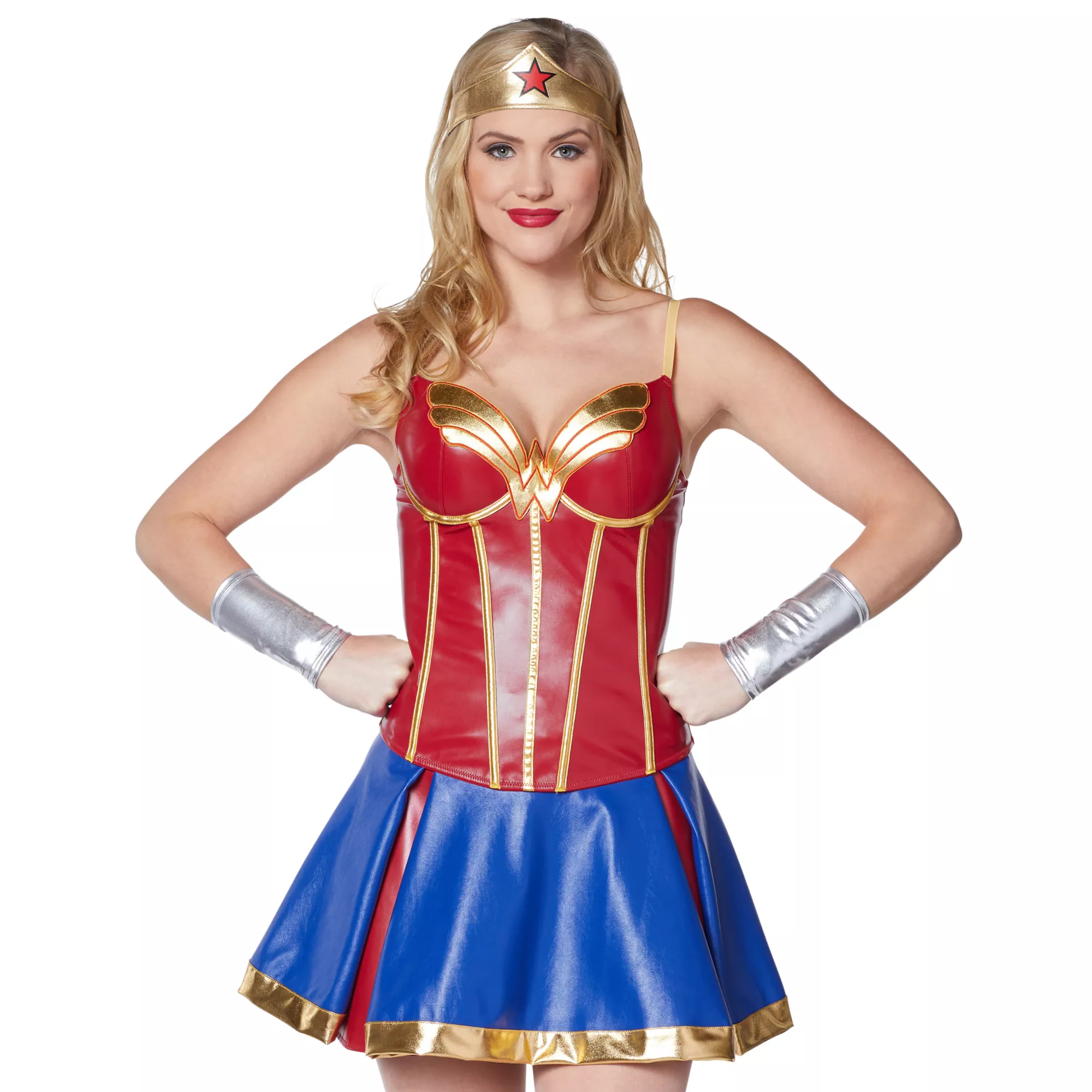 Faux Leather Wonder Woman Corset - DC Comics at Spirit Halloween