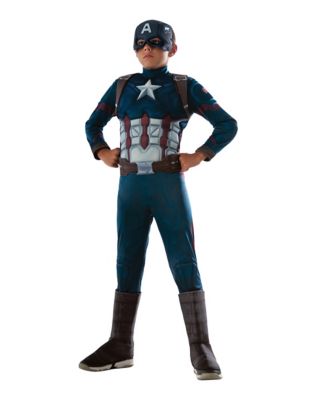 Kids Captain America Costume Deluxe - Captain America 3: Civil War -  