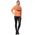 Criss Cross Front Pumpkin Sweatshirt at Spirit Halloween