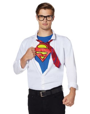 DC Comics Clark Kent I'm Superman Adult Sublimated White T-Shirt