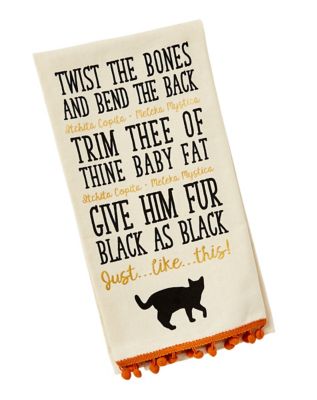 Disney Hocus Pocus Black Kitchen Hand Towels Set of 2