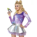 Galaxy Print Bodysuit at Spencer's