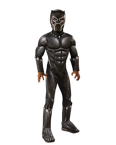 Black Panther Gloves Marvel Superhero Halloween Deluxe Child Costume Accessory 