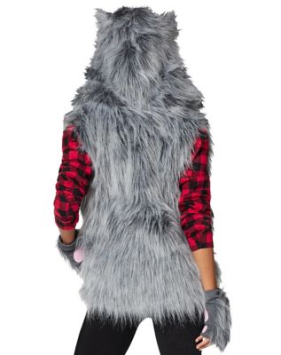 Adult Faux Fur Wolf Vest