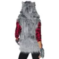 Adult Faux Fur Wolf Vest at Spirit Halloween