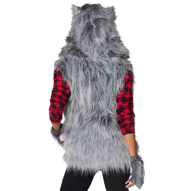 Adult Faux Fur Wolf Vest at Spirit Halloween